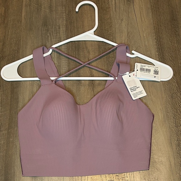 NWT Lululemon Ribbed Like a Cloud Bra D/DD Cup Sz 4 *lavender luxe*